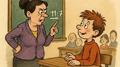 Banc: Bulă, la ora de matematică...