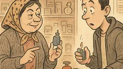 Banc: Azi cumpăr o brichetă, iar vânzătoarea…