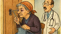 Banc: O bătrânică la doctor… cu secret