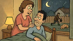 Vtip: Măi, Gheorghe, trezește-te, umblă cineva!