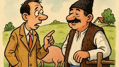 Banc: Un orășean întreabă un țăran...