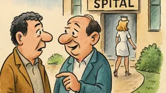 Banc: L-am vizitat pe Costică la spital…