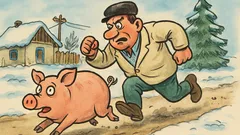 Banc: De ce aleargă oltenii porcul?