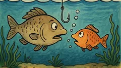 Banc: Doi pești stau de vorbă...