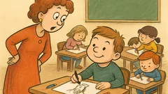 Banc: Educatoarea îl întreabă pe Bulă