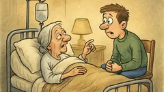 Banc: Bunica pe moarte și ferma…