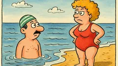 Vtip: Bulă și Bubulina la mare...