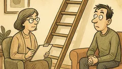 Banc: La psiholog, pe o scară...