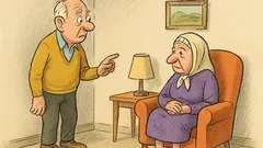 Banc: Un pensionar își testează soția