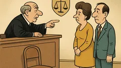 Banc: La divorț, doamnă, câți soți ați avut?