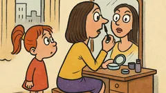 Banc: Alinuța o surprinde pe mătușa la machiaj