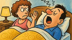 Banc: Soția către soț: sforăi ca tractorul!