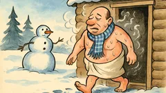 Banc: Ce-a pățit omul de zăpadă?