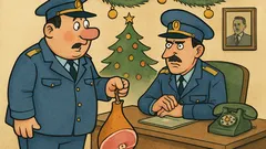 Banc: Polițistul întreabă de jumătate de porc