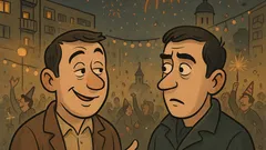 Banc: Doi prieteni vorbesc de Revelion