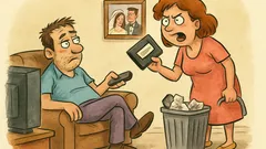 Banc: Nevastă-mea a găsit caseta nunții în gunoi