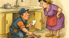 Banc: Gospodina disperată îl întreabă pe instalator