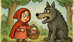 Vtip: Scufița Roșie întâlnește lupul