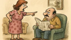 Banc: Soția îl compară cu bogații