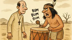 Banc: Un misionar printre indieni...