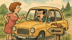 Vtip: Un cuplu se rătăcește în concediu