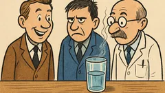 Banc: Optimistul, pesimistul și chimistul...