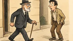 Banc: Autorul îl întâlnește pe Arghezi—șoc!