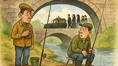 Banc: Doi bărbați ies la pescuit