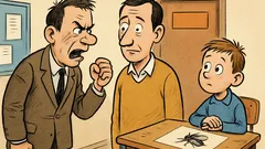 Banc: Tatăl e chemat la școală