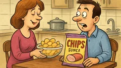 Vtip: Iubitule, cu ce-ai vrea cartofii?