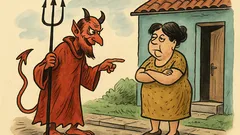 Banc: Diavolul îi spune: „Vin după tine!”