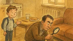 Banc: Tată, azi profu’ de mate m-a pus