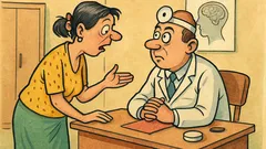 Banc: Domnule doctor, soțul meu a înghițit...