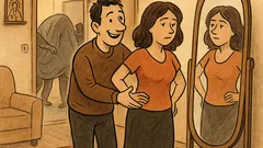 Banc: „Dragule, sunt grasă?”