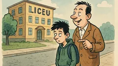 Banc: Un adolescent îl întreabă pe tatăl său