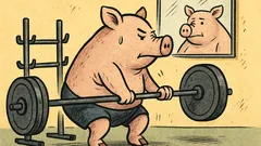 Banc: Ce face un porc la sală?