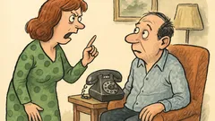 Banc: Soția se plânge de telefon