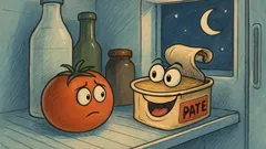 Banc: Roșia și pateul din frigider stau