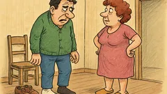 Banc: Femeie, mi-ai dat un ciorap...