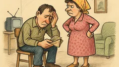 Banc: Femeia îi cere soțului salariul