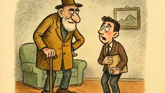 Banc: Arghezi primește un tânăr emoționat