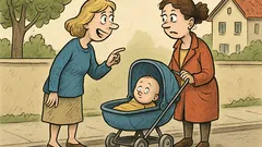 Banc: O femeie întâlnește o prietenă