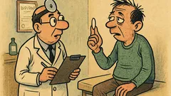 Banc: Doctorul către pacient...