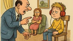 Banc: Măi, copile, maică-ta zice că nu asculți!