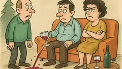 Banc: De Crăciun, am vărsat un pahar