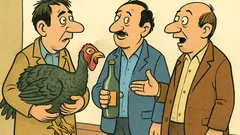 Vtip: Eu aduc curcanul, Popescu băutura...