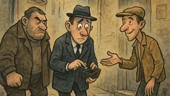 Banc: Un domn trece prin gang întunecat