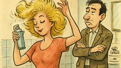 Banc: O tipă dă cu fixativ