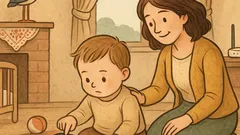 Banc: Un copilaș cu tabletă întreabă mama