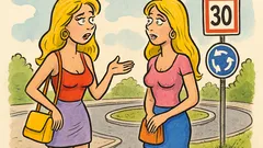 Banc: Două pițipoance discută după examenul de conducere